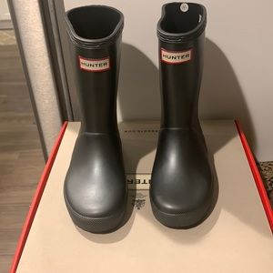 Brand New Black Hunter boots for Kids US Girls 12/ Us Boys 11